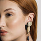 Anthurium Khaki Earrings Acrylic