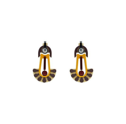 Dandelion Earrings Acrylic Handmade