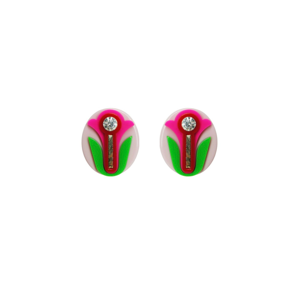 Camafeu Flower - PinkEarrings