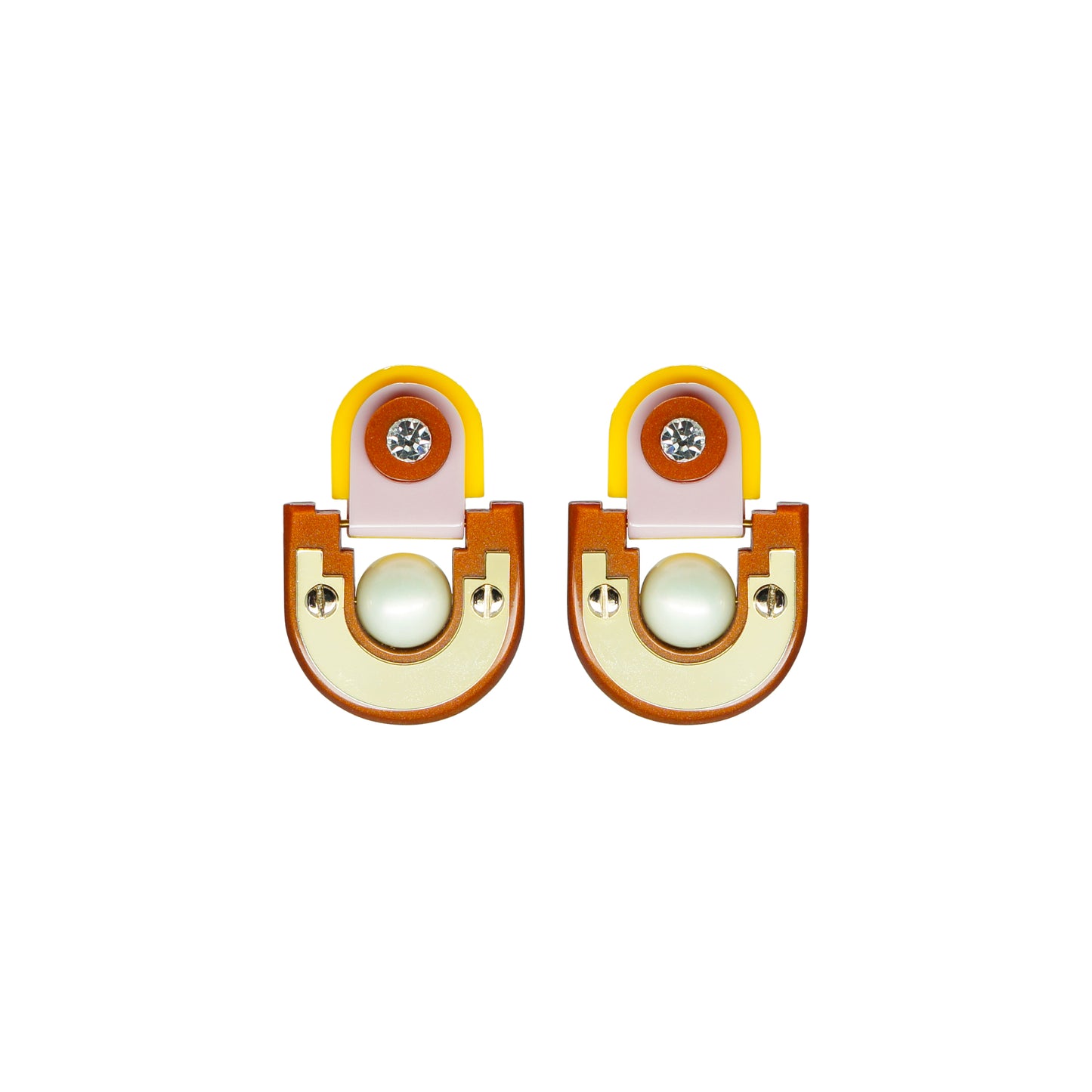 Earring Short Tikal / Topaz - Neena Jewellery