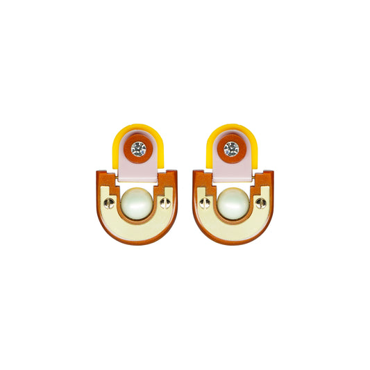 Earring Short Tikal / Topaz - Neena Jewellery