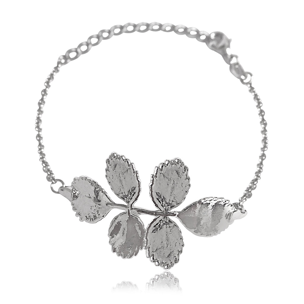 Rose Bush Bracelet - Silver - Neena Jewellery