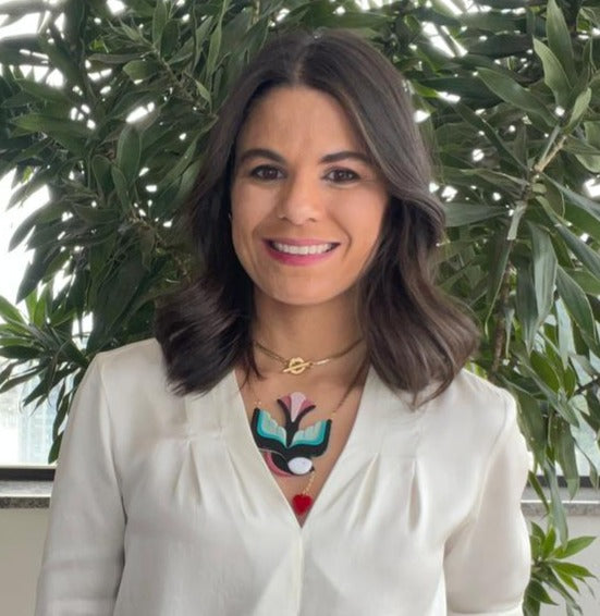 Swallow Necklace  Yellow & Orange Handmade Acrylic - Neena Jewellery