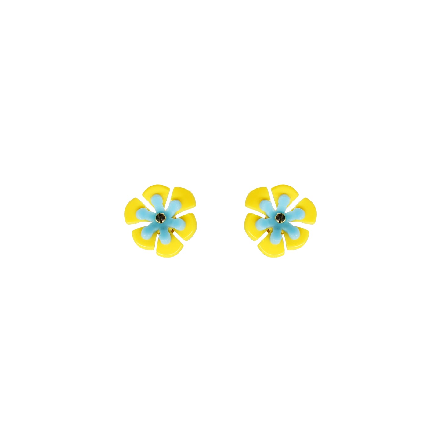 Branch Daisies Earrings Yellow - Neena Jewellery