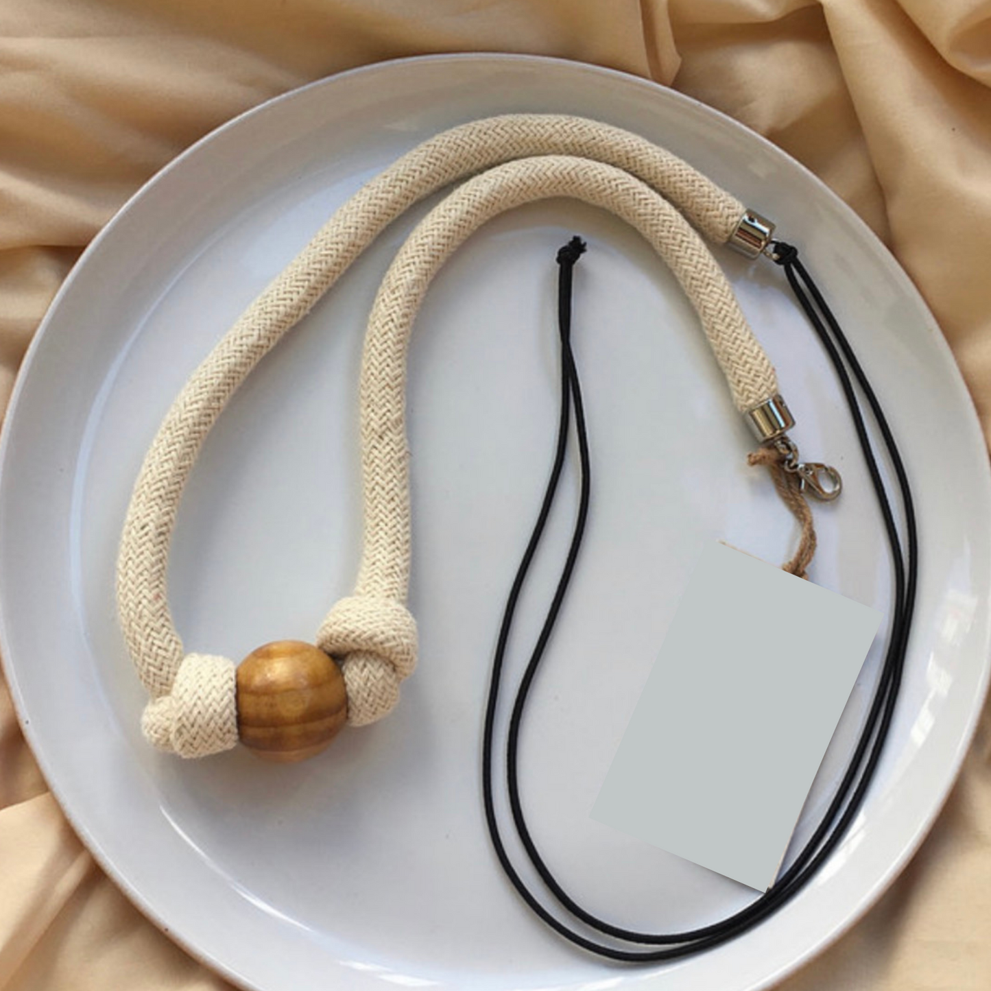 Triplice Dual Necklace/Belt Cru - Neena Jewellery