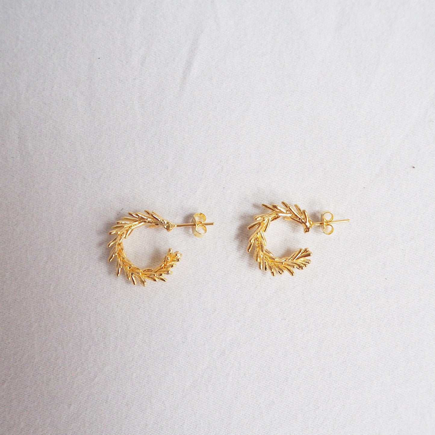 Lemon Goldcrest Mini Hoops - Neena Jewellery