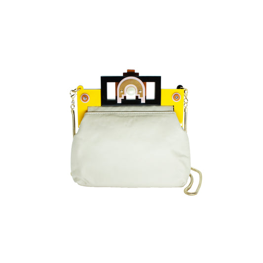 Cluth Bag Maya BEIGE / YELLOW - Neena Jewellery