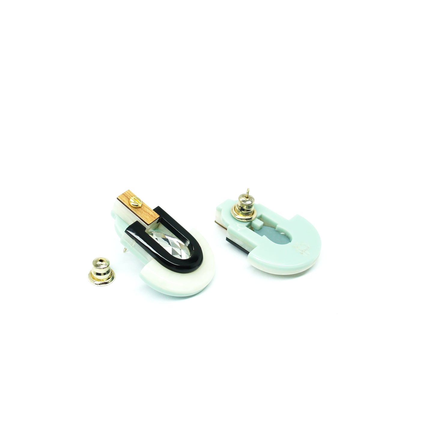 Deco S Stone Mirror Drop Earrings