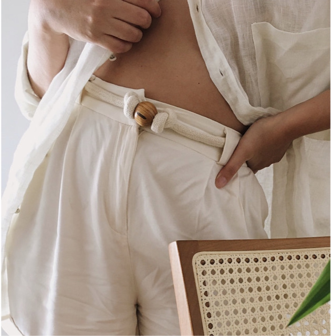 Triplice Dual Necklace/Belt Cru - Neena Jewellery