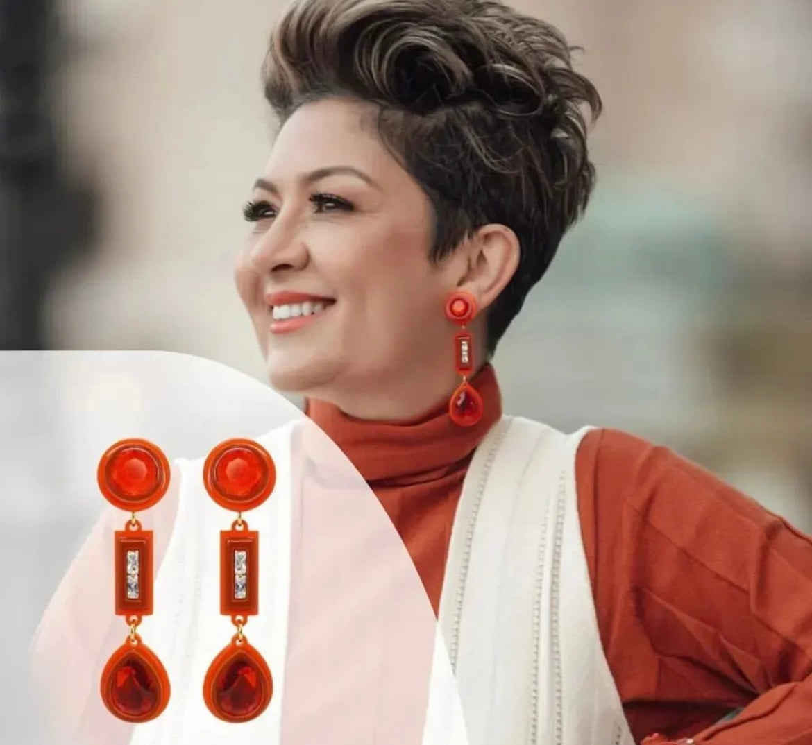 3-1 Kit Stone Hoops And Pendant Earrings