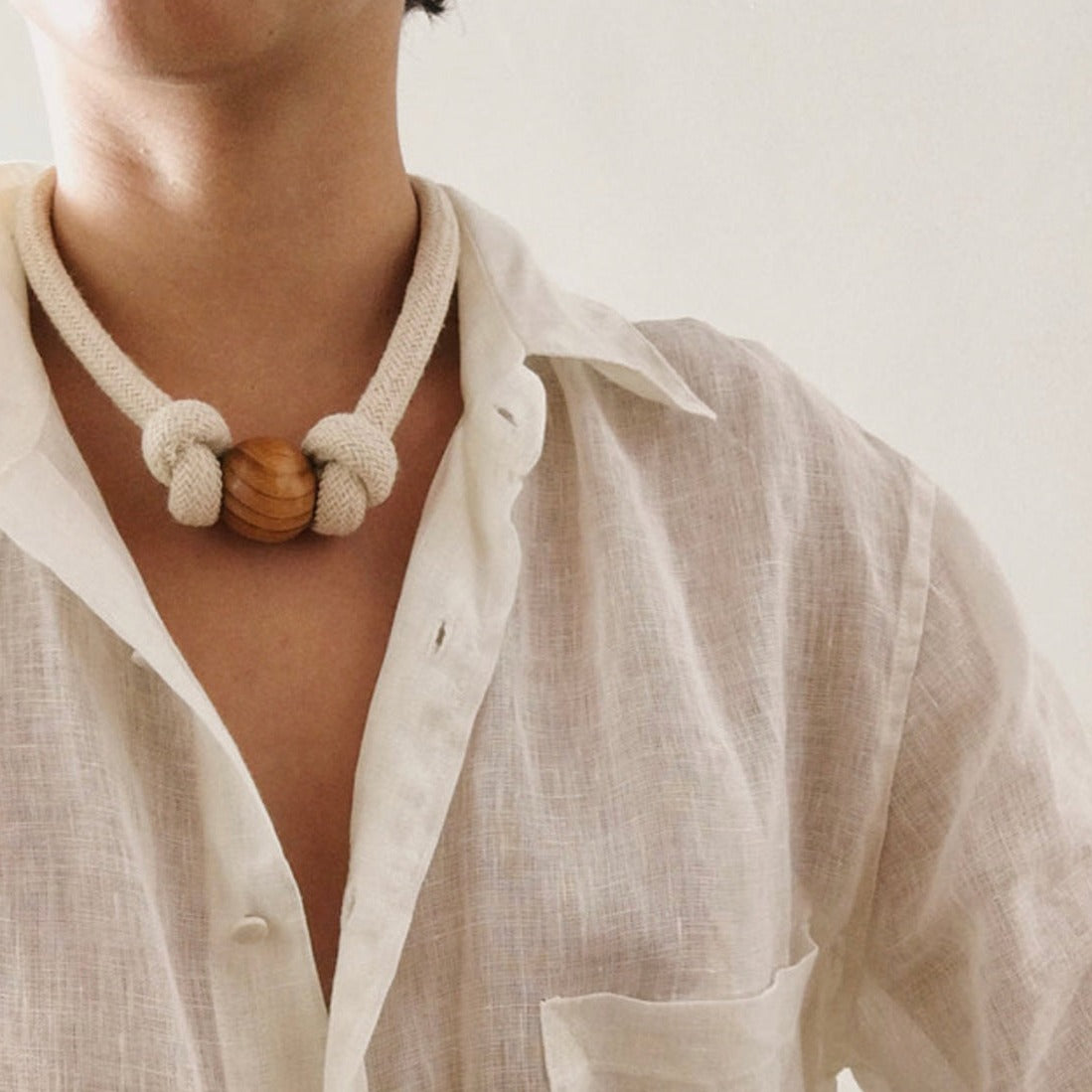 Triplice Dual Necklace/Belt Cru - Neena Jewellery