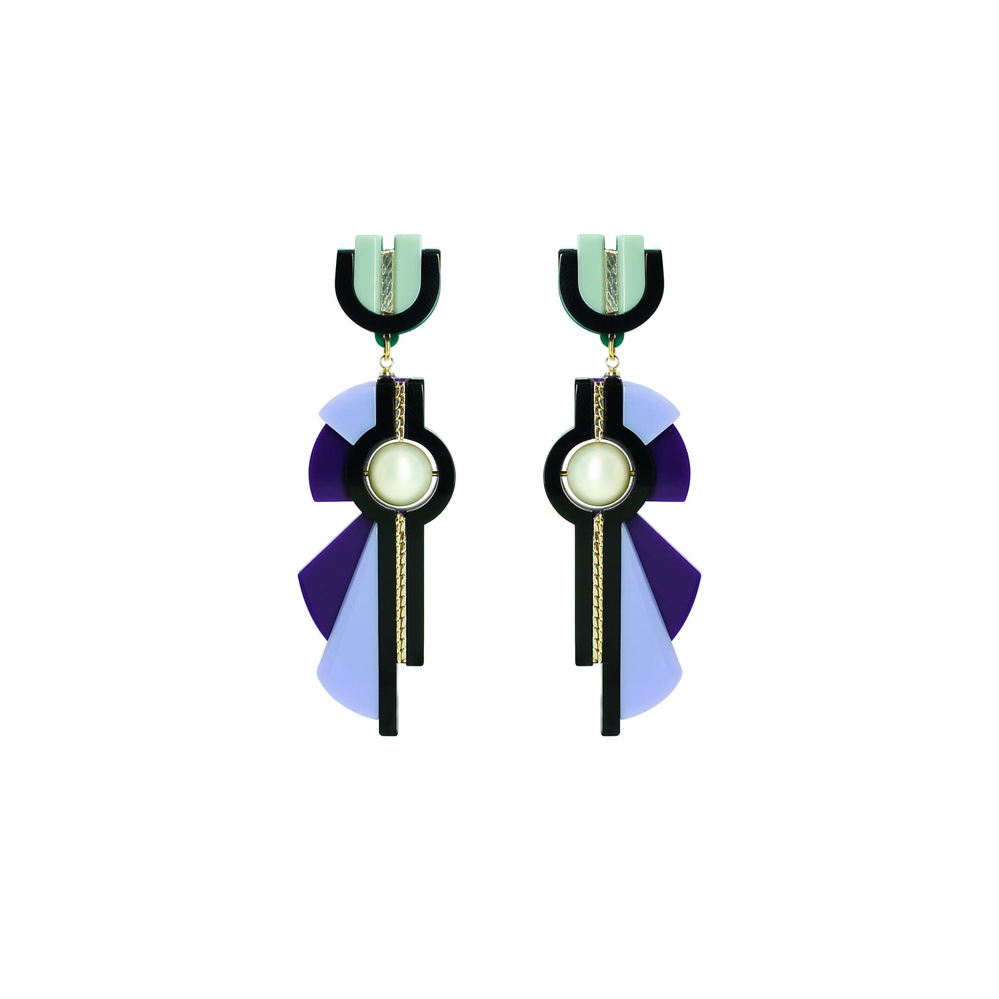 Allamanda Earrings Purple - Neena Jewellery
