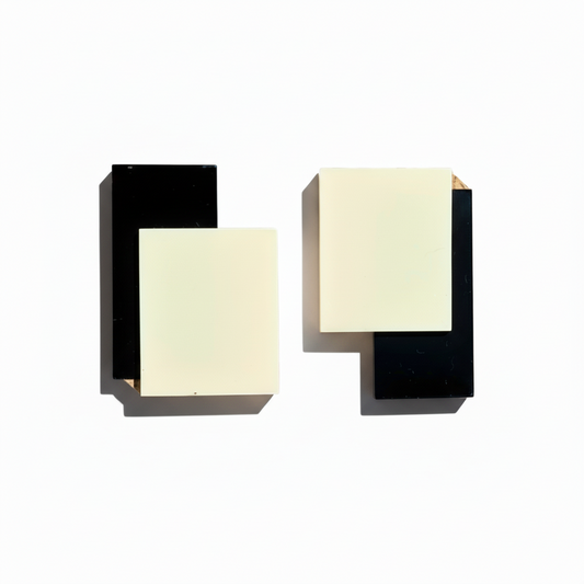 Mews Studs Black & White - Neena Jewellery 