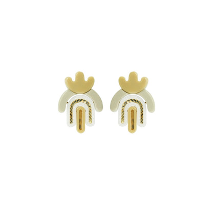 Bromelia Flower Earrings Acrylic