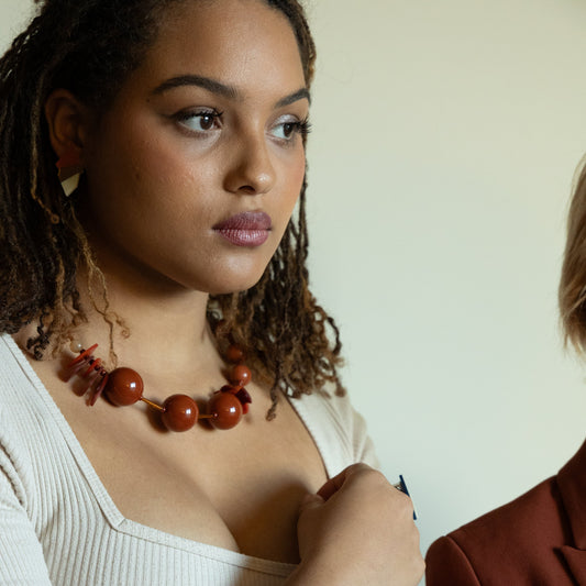Thames Necklace Terracota - Neena Jewellery 