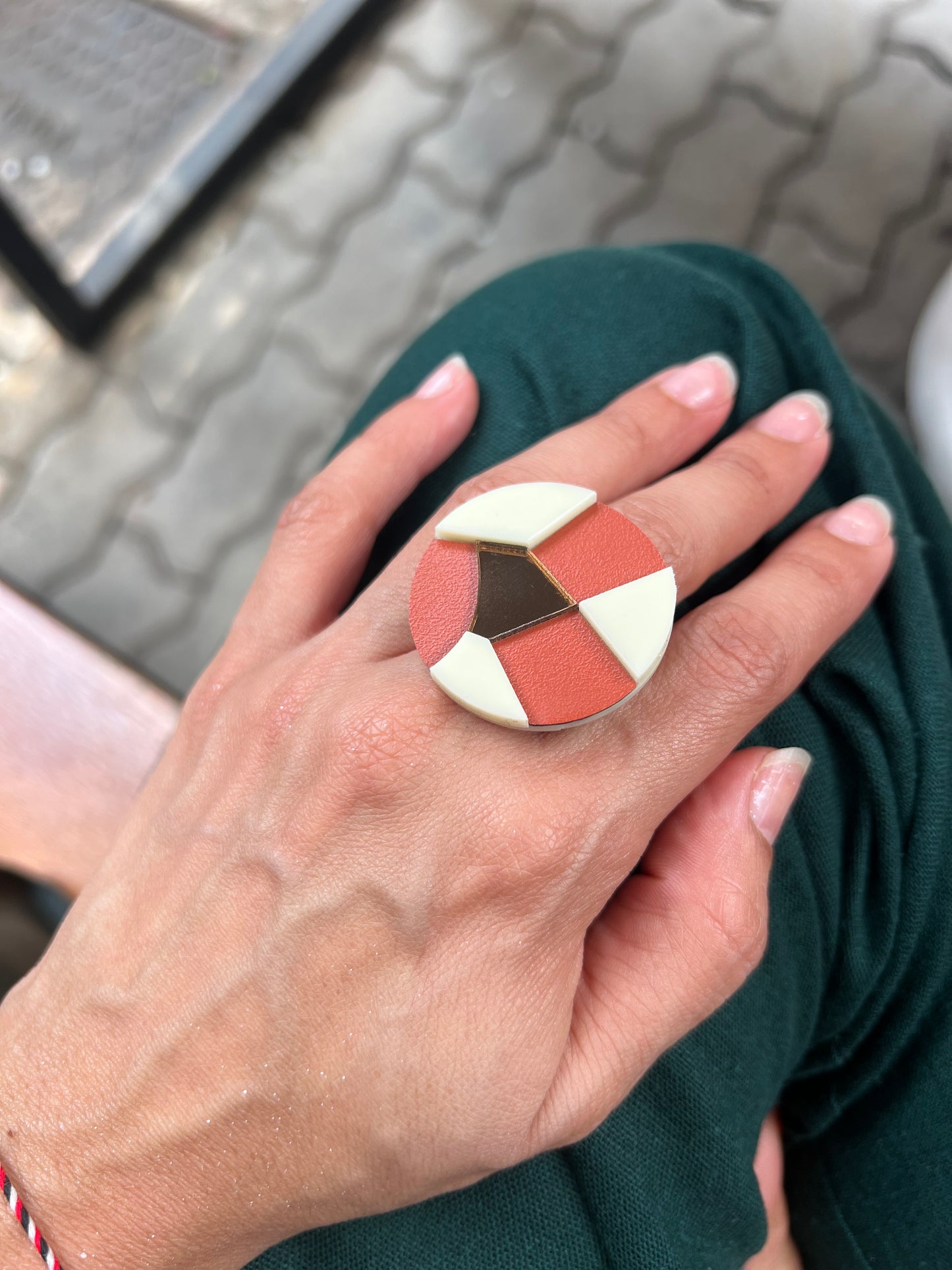 Dome Ring Terracotta - Neena Jewellery 