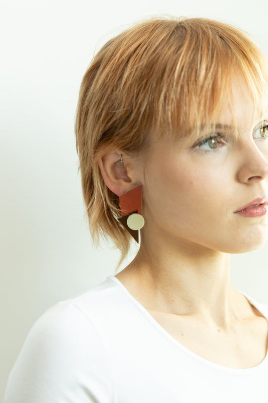 Camden Earrings terracotta - Neena Jewellery 