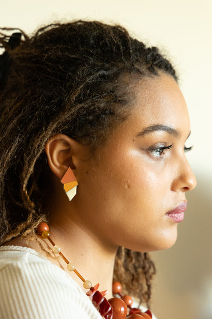 Lattice Stud Earrings - Neena Jewellery 