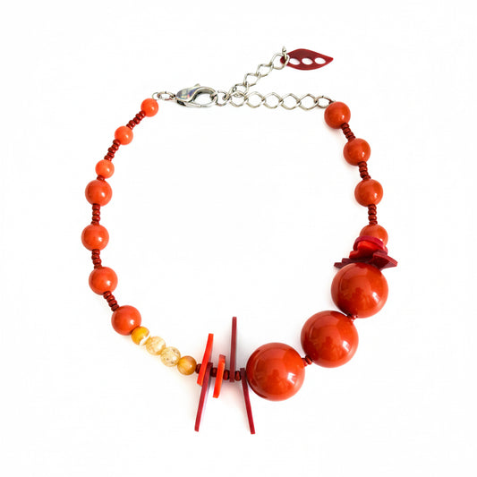 Thames Necklace Terracota - Neena Jewellery 