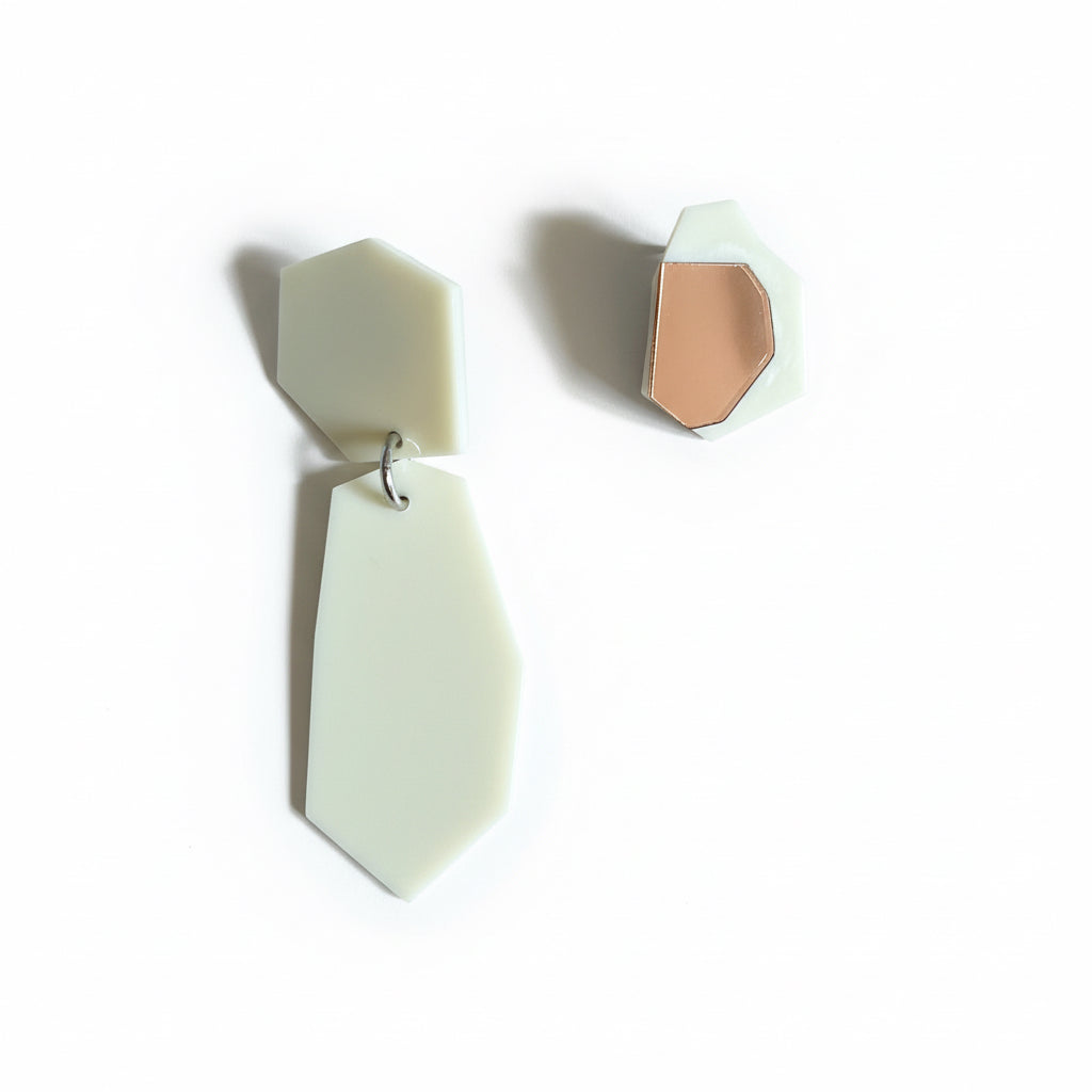 Skyline Earrings Off White - Neena Jewellery 