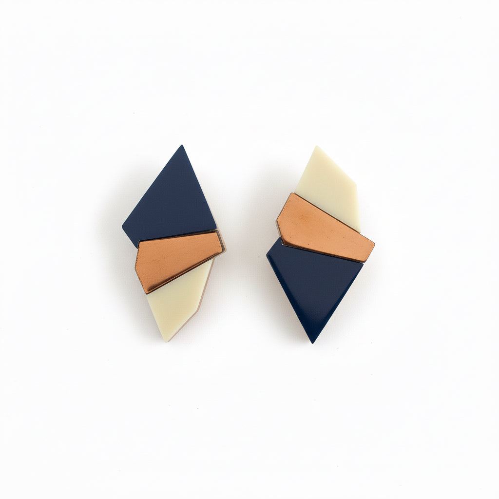 Lattice Stud Earrings - Neena Jewellery 