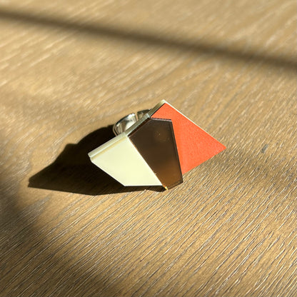 Lattice Ring  Terracota - Neena Jewellery 