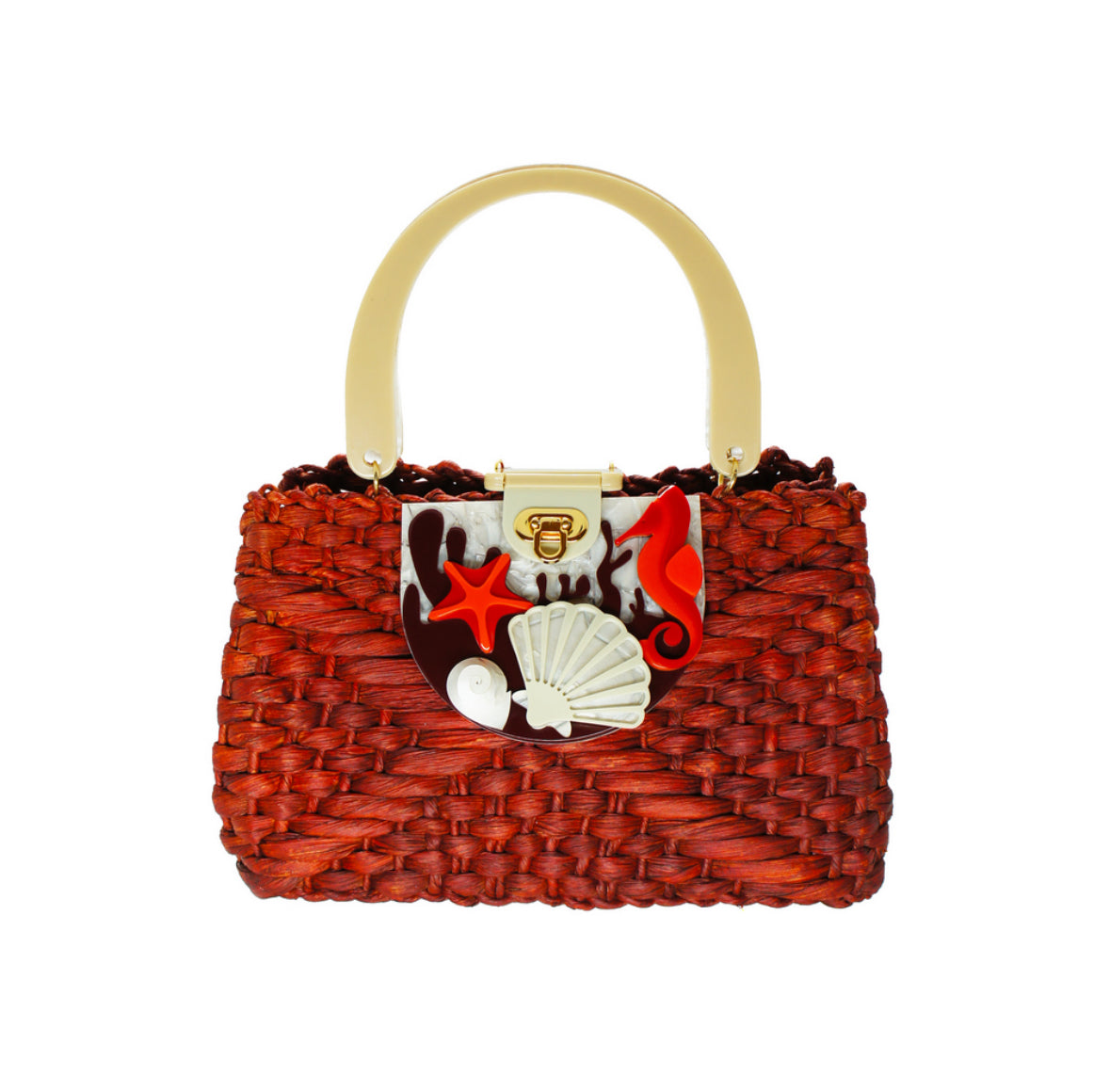 Handbag  Straw Deep Sea