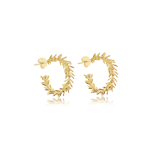 Lemon Goldcrest  Hoops - Neena Jewellery 
