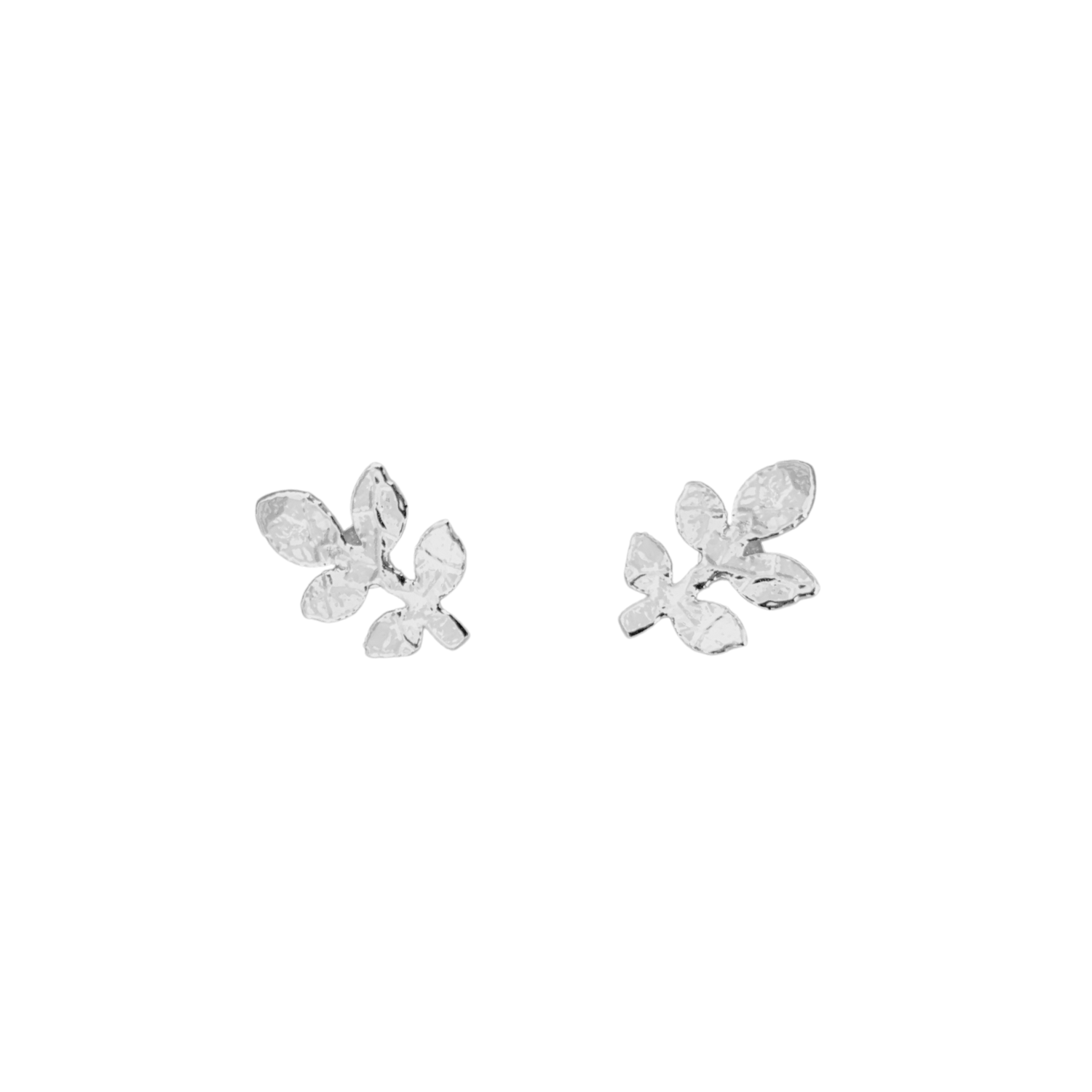 Ramo Stud Earrings - silver - Neena Jewellery 