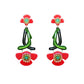 Wild Flower Cherry Earrings - Neena Jewellery 