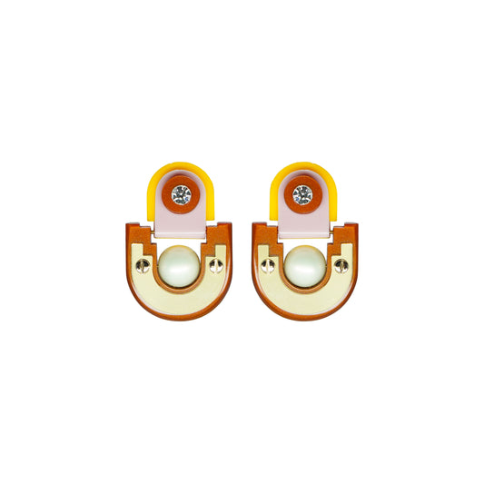 Earring Short Tikal / Topaz - Neena Jewellery 