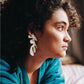 Oasis White Earrings - Neena Jewellery 