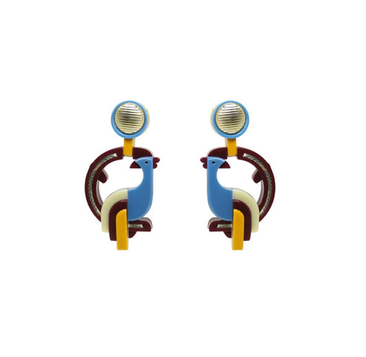 Quetzal Hortensia Earrings - Neena Jewellery 