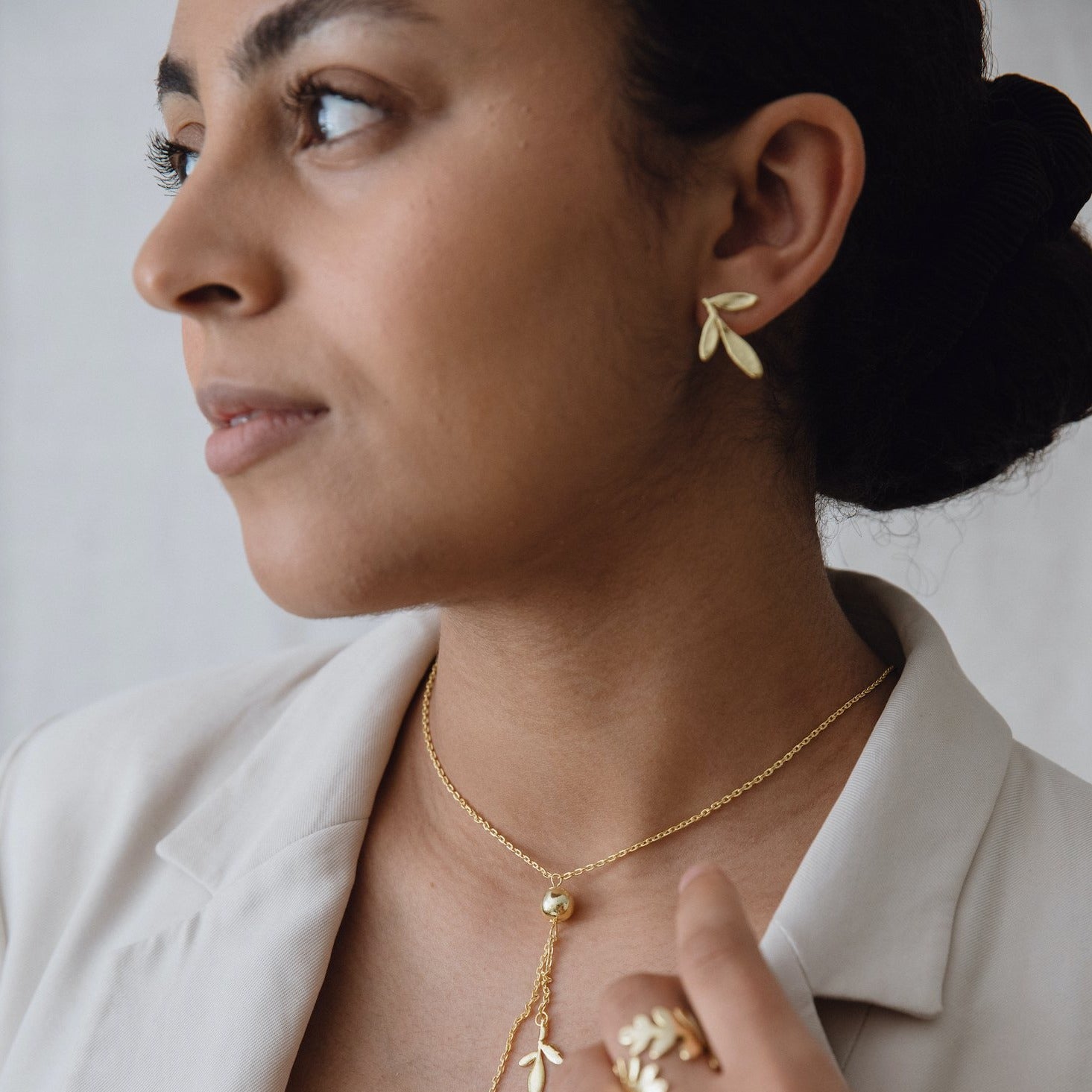 Grace Herb Earrings - Silver - Neena Jewellery 