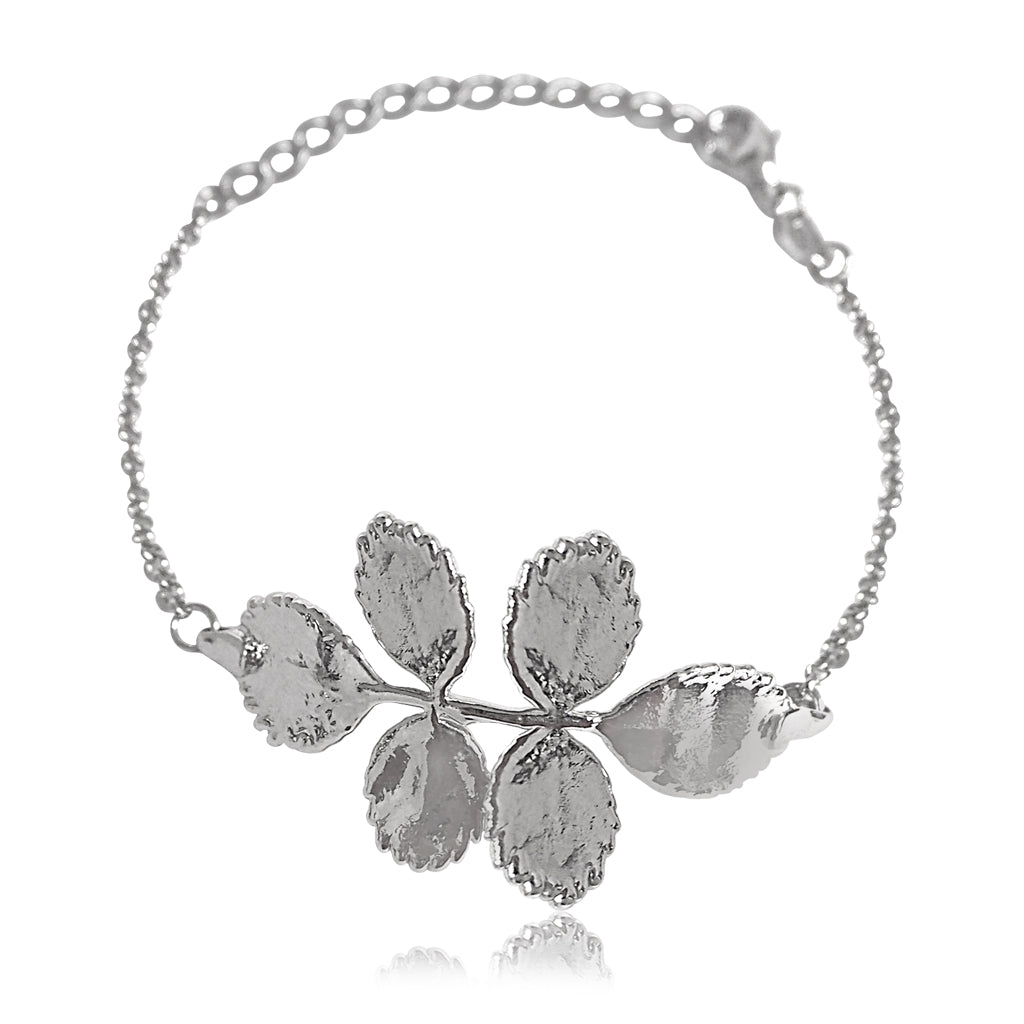Rose Bush Bracelet - Silver - Neena Jewellery 