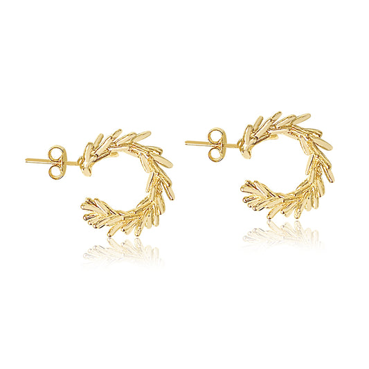 Lemon Goldcrest  Mini Hoops - Neena Jewellery 