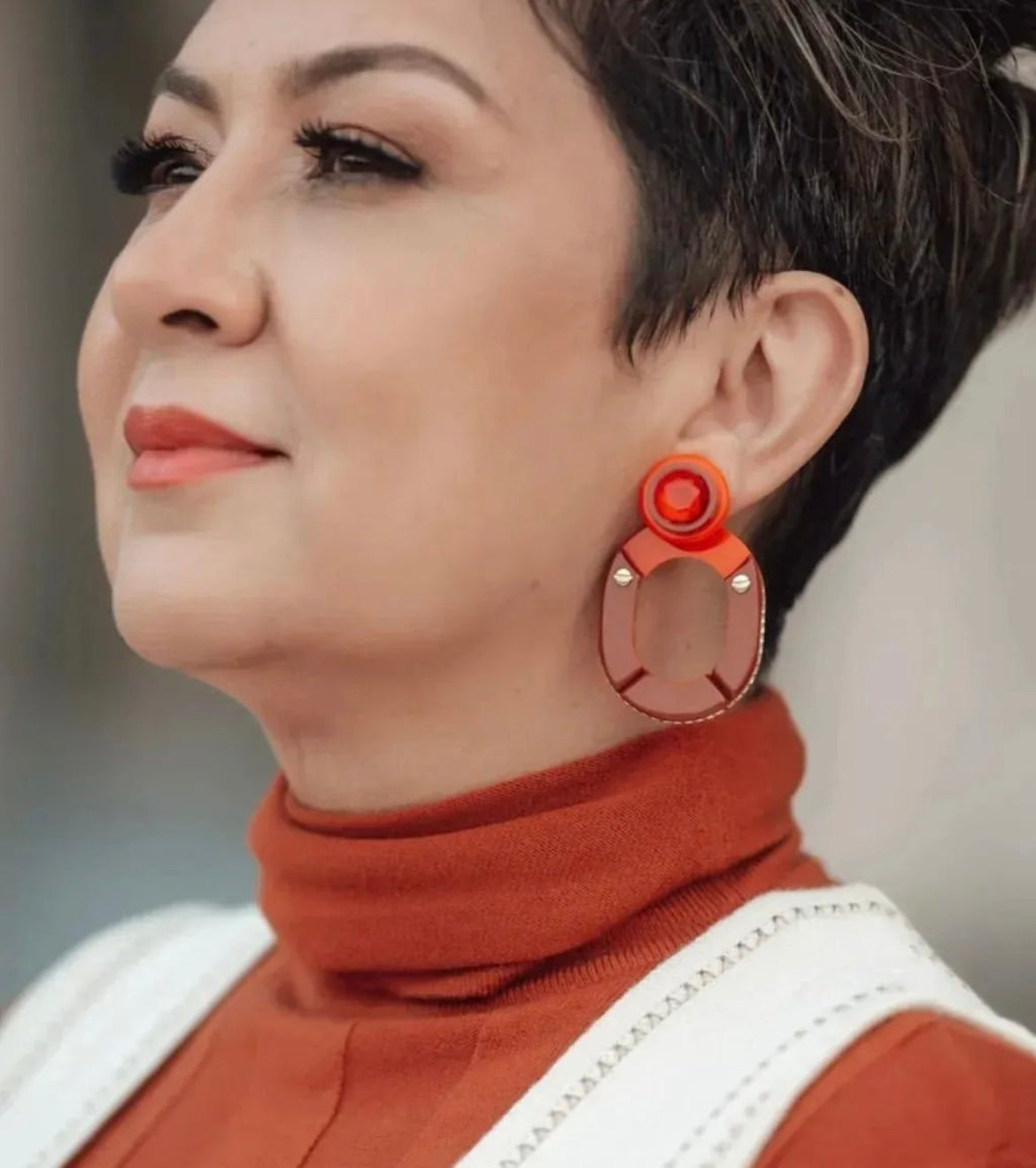 3-1 Kit Stone Hoops And Pendant Earrings