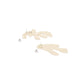 Oasis White Earrings - Neena Jewellery 