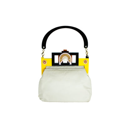Cluth Bag Maya BEIGE / YELLOW - Neena Jewellery 