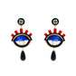 Handmade Acrylic Earring Eye Pendant - Neena Jewellery 