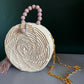 Babi Straw Bag Round - Nude - Neena Jewellery 