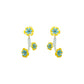 Branch Daisies Earrings Yellow - Neena Jewellery 