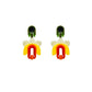 Lilium Yellow Earrings - Neena Jewellery 