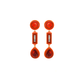 3-1 Kit Stone Hoops And Pendant Earrings
