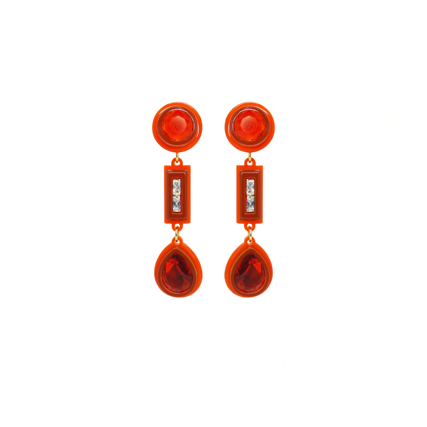 3-1 Kit Stone Hoops And Pendant Earrings