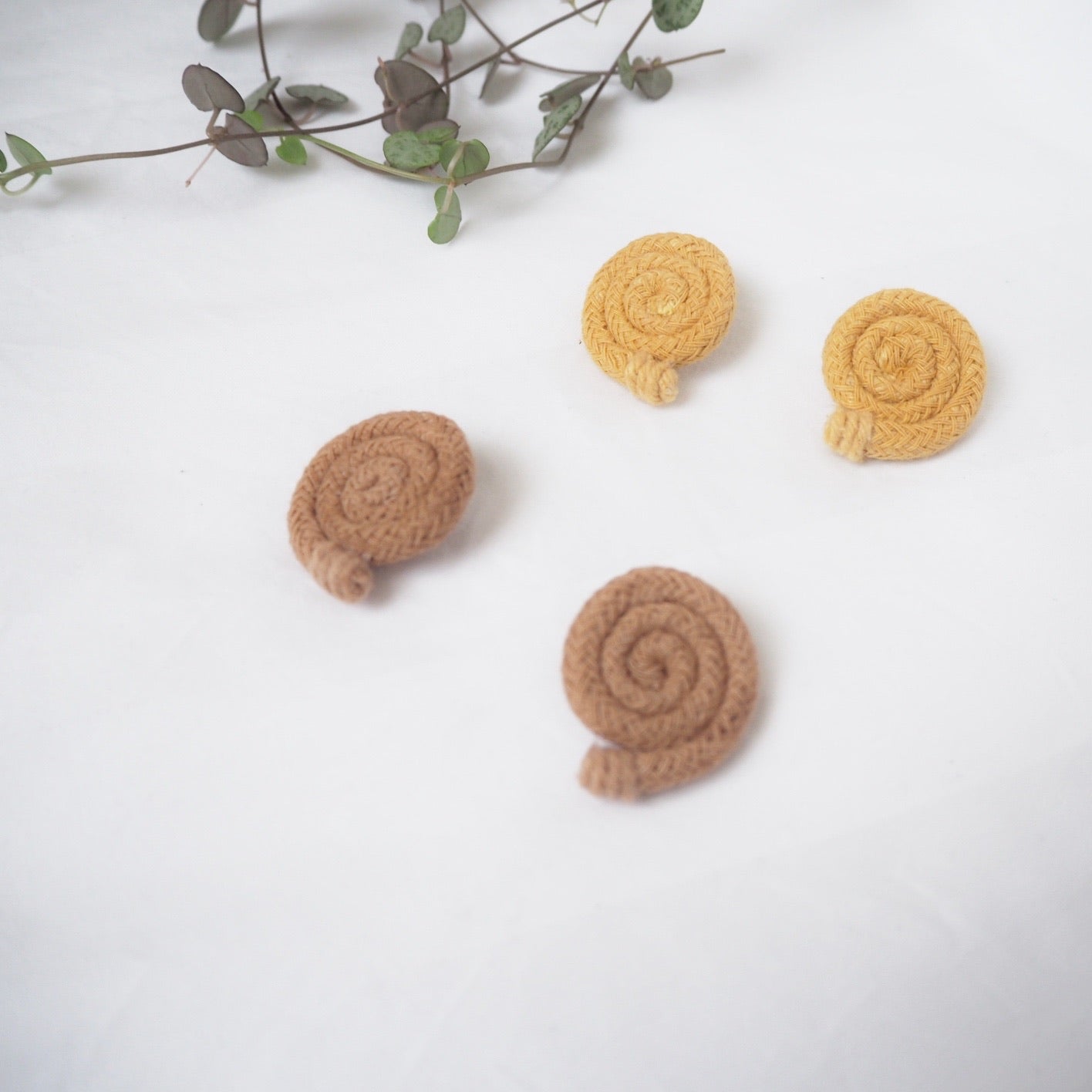 Spirula Earrings Cinnamon - Neena Jewellery 
