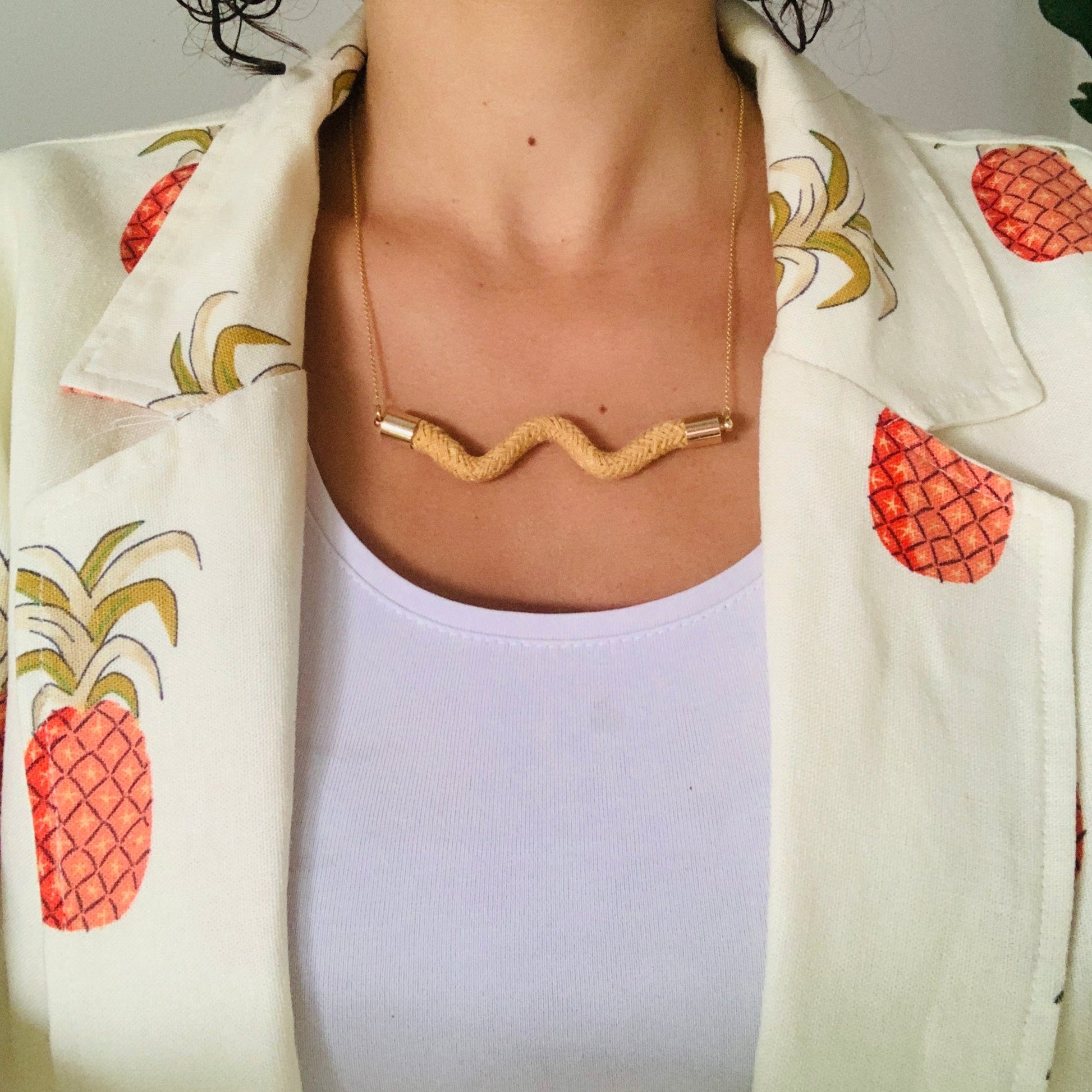 Wangari Cotton Necklace - Neena Jewellery 